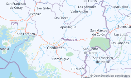 Mapa de Choluteca