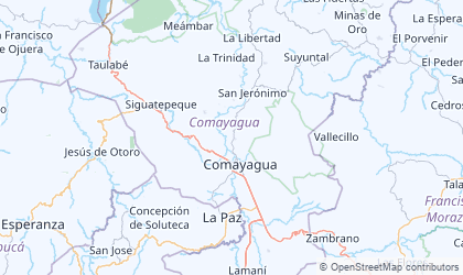 Mapa de Comayagua