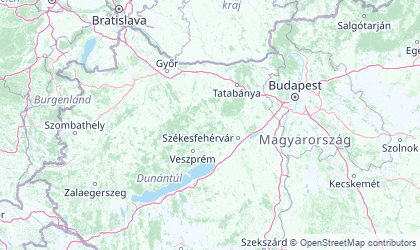 Mapa de Transdanubio central