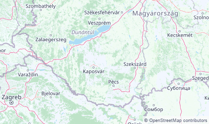 Mapa de Transdanubio meridional