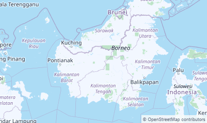 Mapa de Borneo