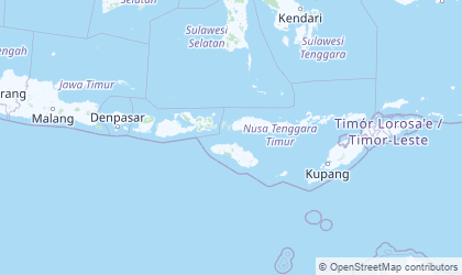 Mapa de Islas menores de la Sonda