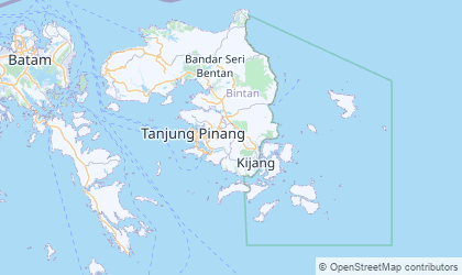 Mapa de Islas Riau