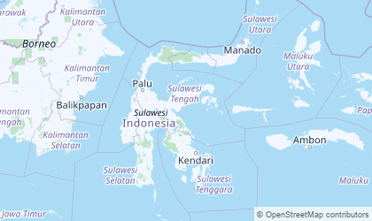 Mapa de Sulawesi