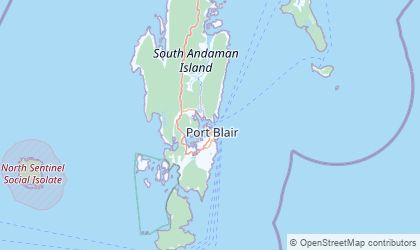 Mapa de Islas Andaman y Nicobar