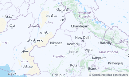 Mapa de India Norte