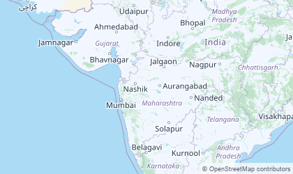Mapa de India Occidental