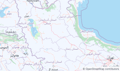 Mapa de Tabriz