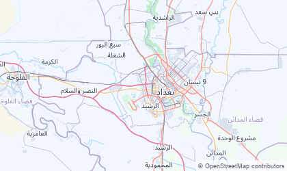 Mapa de Mayorality of Baghdad