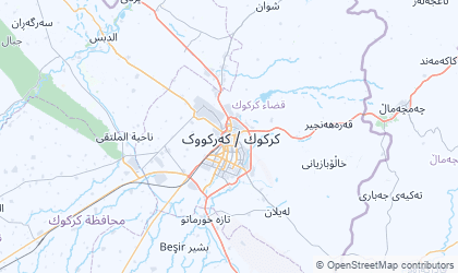 Mapa de Muhafazat Kirkuk
