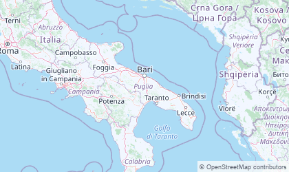 Mapa de Apulia