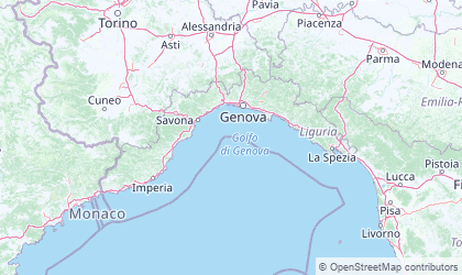 Mapa de Liguria