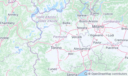 Mapa de Piamonte
