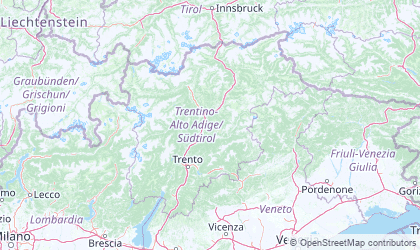 Mapa de Trentino-Alto