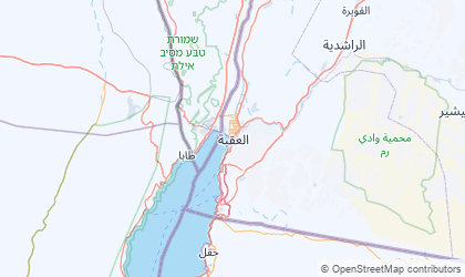 Mapa de Aqaba