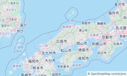 Mapa de Chūgoku