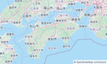 Mapa de Shikoku
