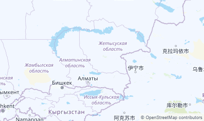 Mapa de Almaty Oblysy