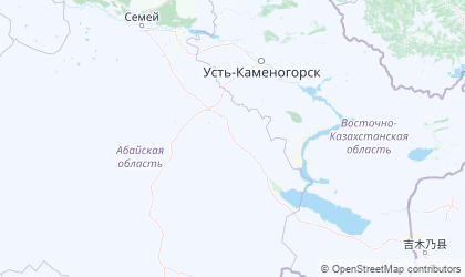 Mapa de East Kazakhstan