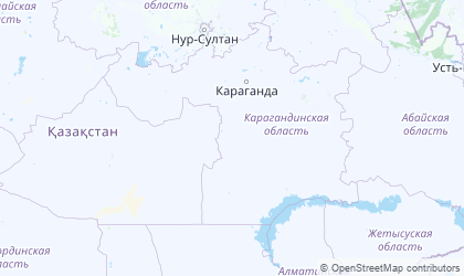 Mapa de Qaraghandy
