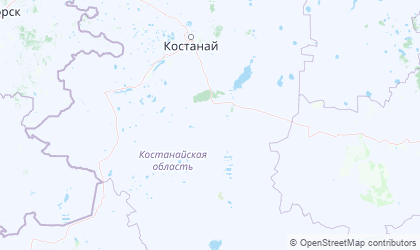Mapa de Qostanay