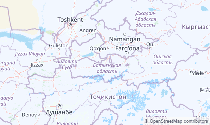 Mapa de Batken