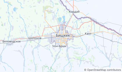 Mapa de Bishkek