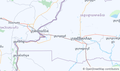 Mapa de Banteay Meanchey