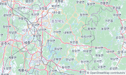 Mapa de Chungcheongbuk-do