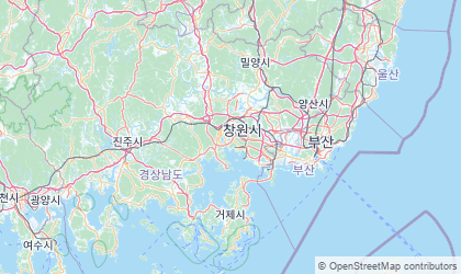 Mapa de Gyeongsangnam-do