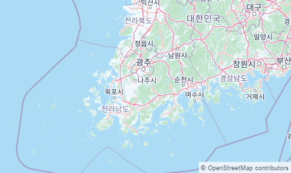 Mapa de Jeollanam-do