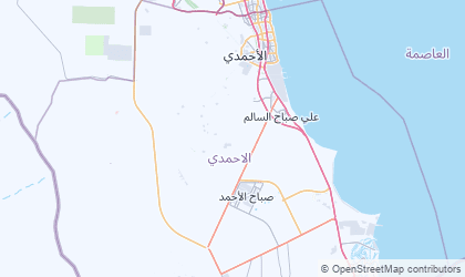 Mapa de Al Ahmadi