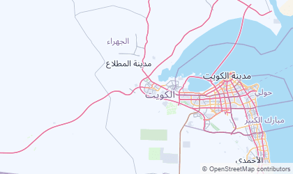 Mapa de Muhafazat al Jahra'
