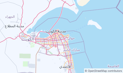 Mapa de Muhafazat Hawalli