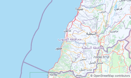 Mapa de Liban-Sud