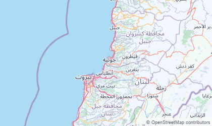 Mapa de Mont-Liban