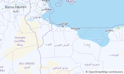 Mapa de Tripolitania