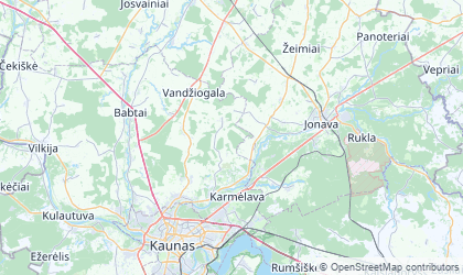 Mapa de Kauno