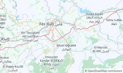 Mapa de Fès-Boulemane