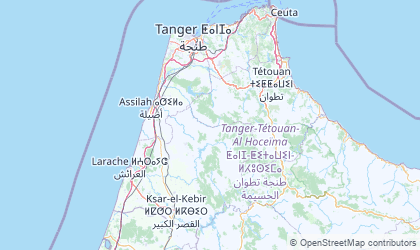 Mapa de Tanger-Tétouan