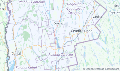 Mapa de Gagauzia