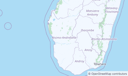Mapa de Atsimo-Andrefana