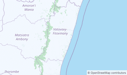 Mapa de Vatovavy Fitovinany