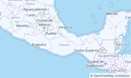Mapa de México Suroeste