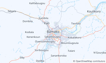 Mapa de Bamako