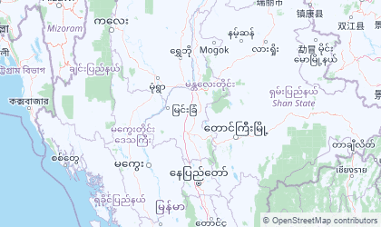 Mapa de Mandalay