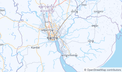 Mapa de Yangon