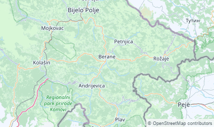 Mapa de Montenegro Este