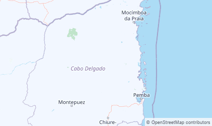 Mapa de Cabo Delgado