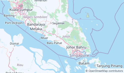 Mapa de Johor